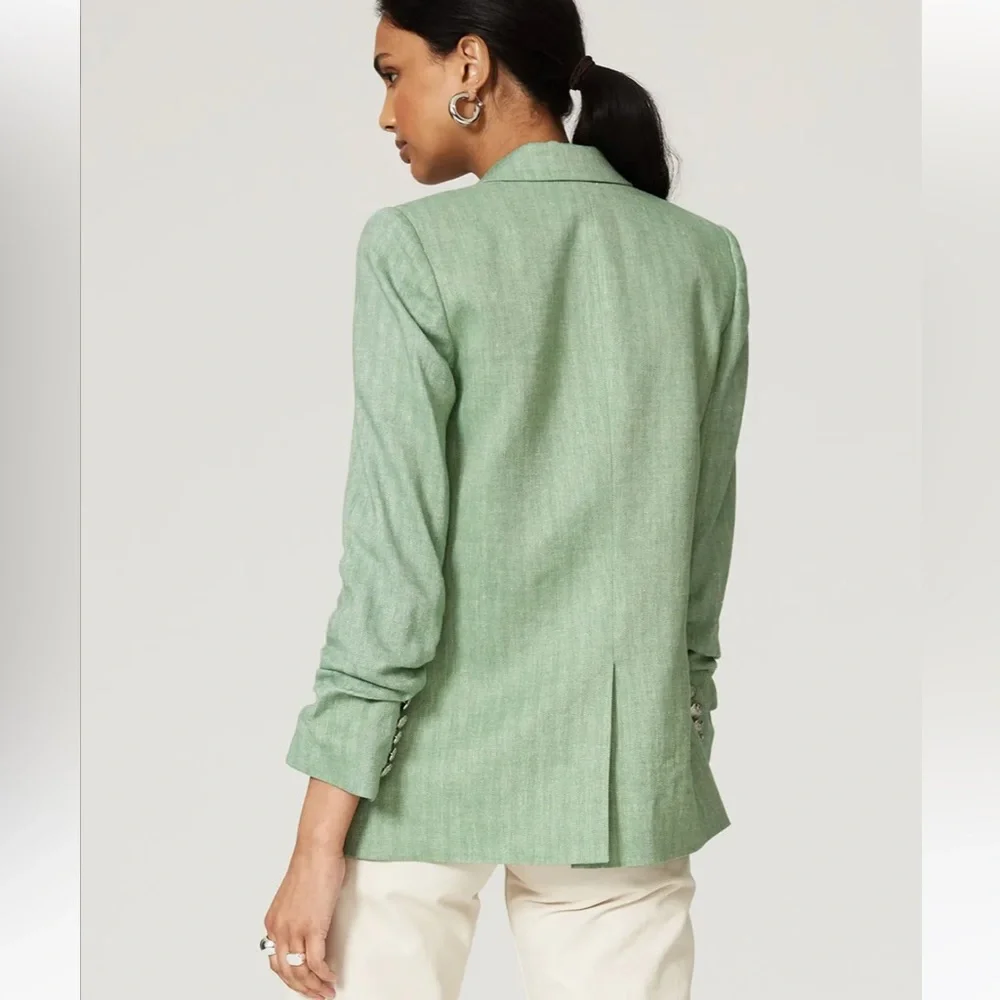 Veronica Beard Beacon Blazer Green 0 - Picture 4 of 11